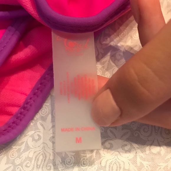 Bikini set pink/purple size medium NWOT - Picture 3 of 10